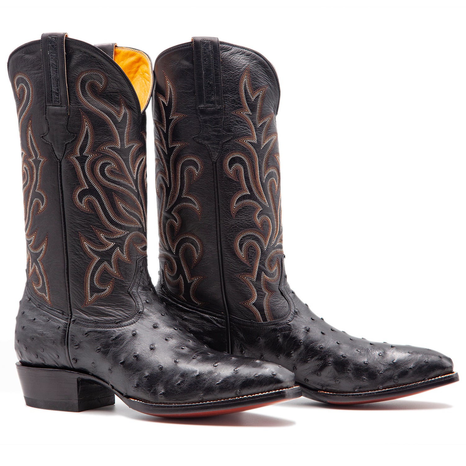 ostrich boots in rain